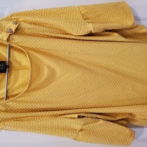 W5 Mustard Textured Blouse